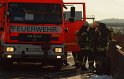 VU A 4 Rich Aachen AK West brannten LKW PKW P113